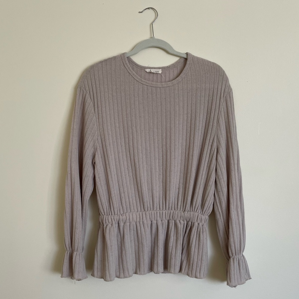 Cedar & Gold Peplum Blouse